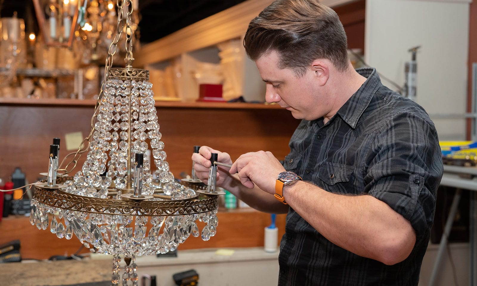 The Lamp Shoppe specializes in custom lamps and lampshades.Specializing in studio lighting restoration, including European conversions, we build custom lamps and lamp bases in various styles, shapes, and finishes to suit the most discriminating taste.