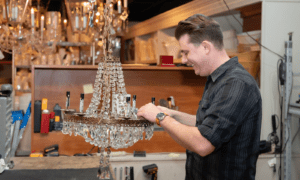 The Lamp Shoppe specializes in custom lamps and lampshades.Specializing in studio lighting restoration, including European conversions, we build custom lamps and lamp bases in various styles, shapes, and finishes to suit the most discriminating taste. Barry Zadai and Melissa Sheahan